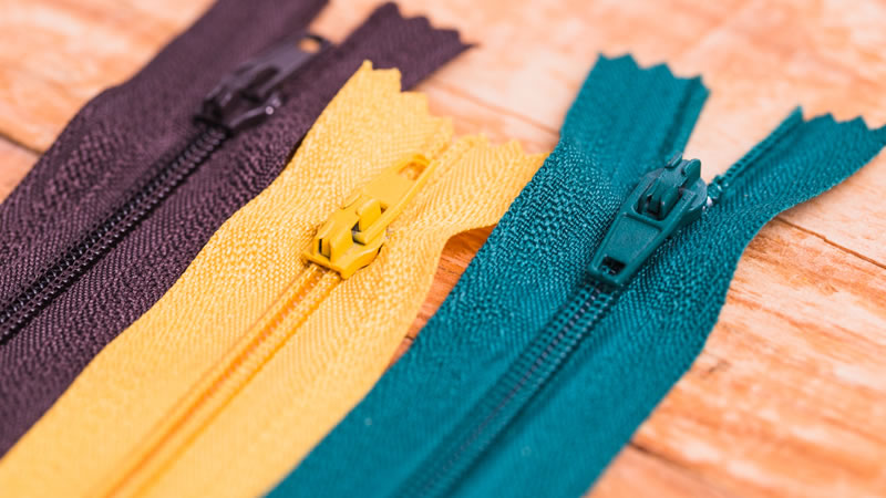 colorful zipper