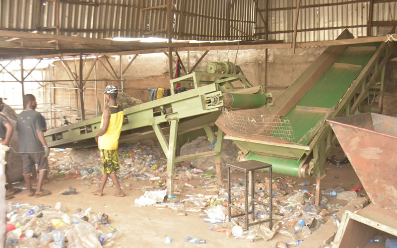 People doing recycling at zec company